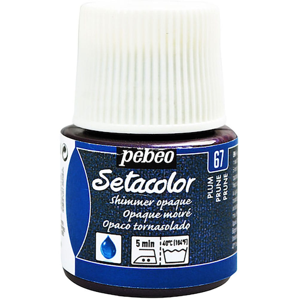 Ｐｅｂｅｏ　布用水性アクリル絵具セタカラーシマー　４５ｍｌ　プラム　２９５０６７＿