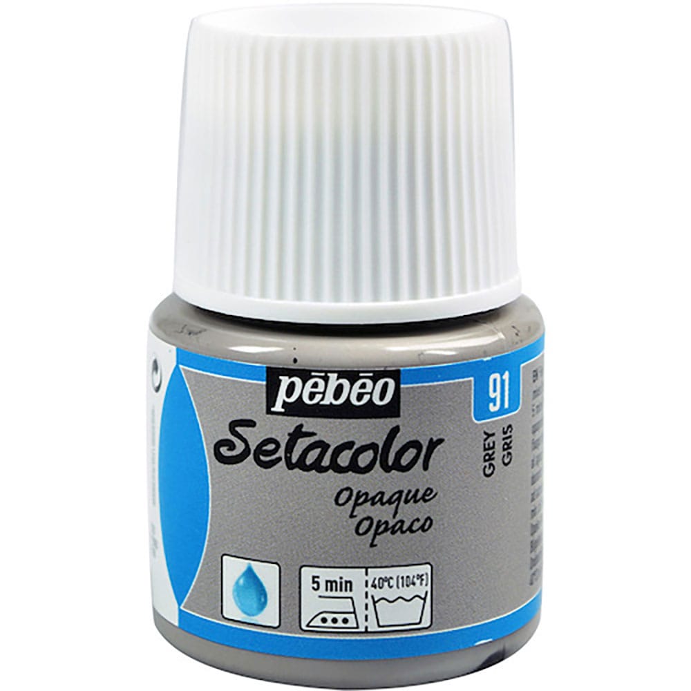 Ｐｅｂｅｏ　布用水性アクリル絵具セタカラー不透明色　４５ｍｌ　グレイ　２９５０９１＿