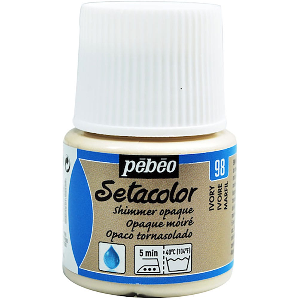 Ｐｅｂｅｏ　布用水性アクリル絵具セタカラーシマー　４５ｍｌ　アイボリー　２９５０９８＿