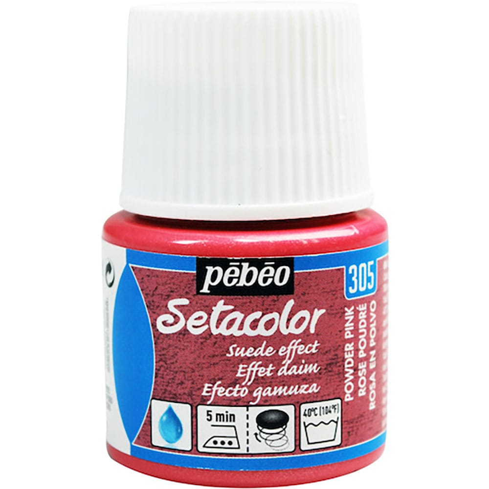 Ｐｅｂｅｏ　布用水性アクリル絵具セタカラースウェード　４５ｍｌ　パウダーピンク　２９５３０５＿