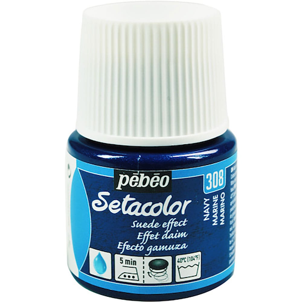 Ｐｅｂｅｏ　布用水性アクリル絵具セタカラースウェード　４５ｍｌ　ネイビー　２９５３０８＿