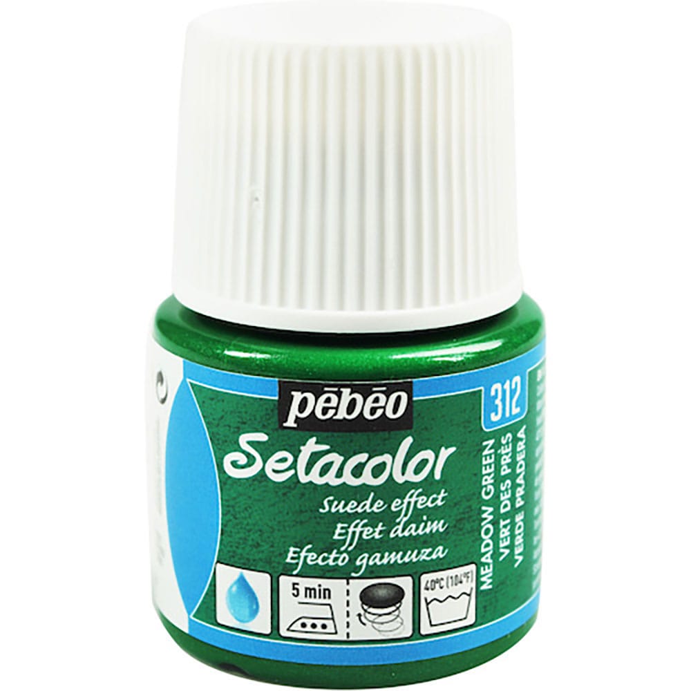 Ｐｅｂｅｏ　布用水性アクリル絵具セタカラースウェード　４５ｍｌ　メドウグリーン　２９５３１２＿