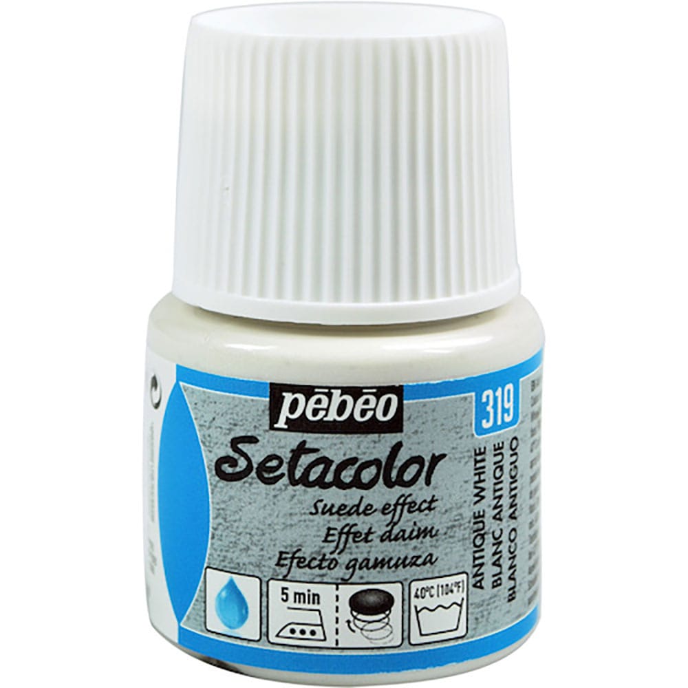 Ｐｅｂｅｏ　布用水性アクリル絵具セタカラースウェード　４５ｍｌ　アンティークホワイト　２９５３１９＿