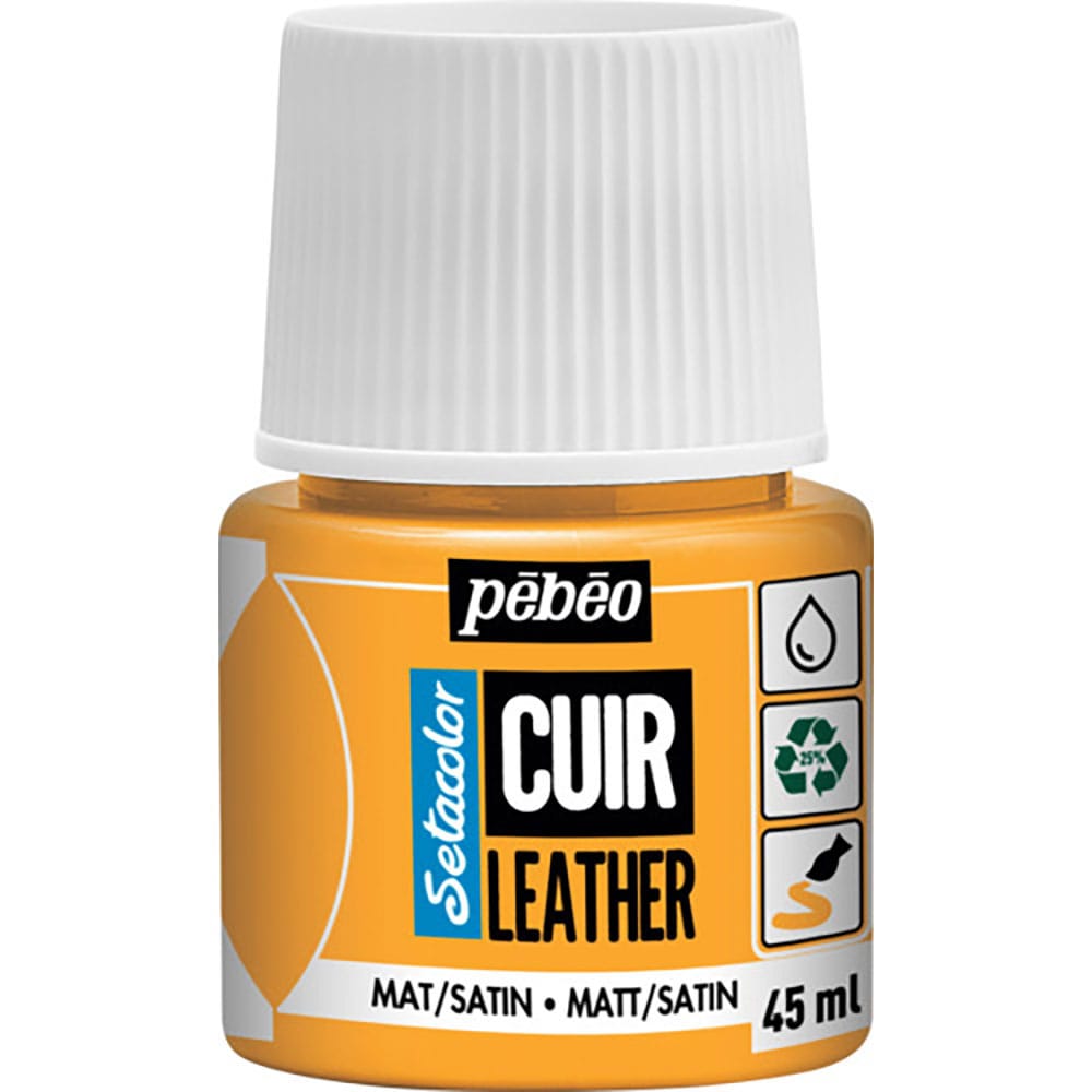 Ｐｅｂｅｏ　セタカラーレザー（革用）マット色　４５ｍｌＮＯ．０３　　サフラワーイエロー　２９５６０＿
