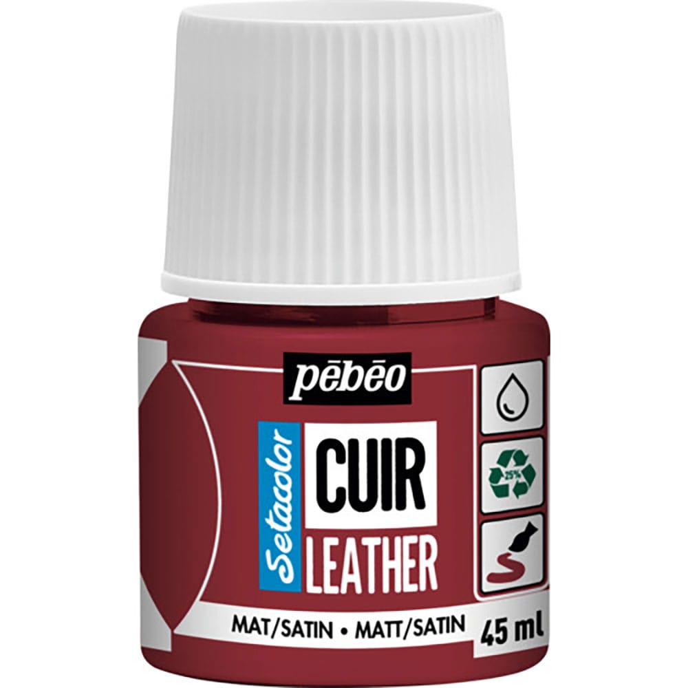 Ｐｅｂｅｏ　セタカラーレザー（革用）マット色　４５ｍｌＮＯ．０６　ディープレッド　２９５６０６＿