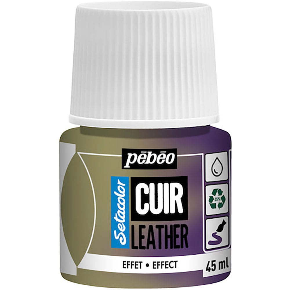 Ｐｅｂｅｏ　セタカラーレザー（革用）デュオクローム（偏光）色　４５ｍｌＮＯ．４４　イエロー／バイオ＿