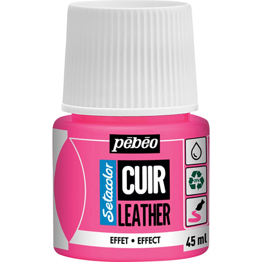 Ｐｅｂｅｏ　セタカラーレザー（革用）透明蛍光色　４５ｍｌＮＯ．４８　蛍光ピンク　２９５６４８＿