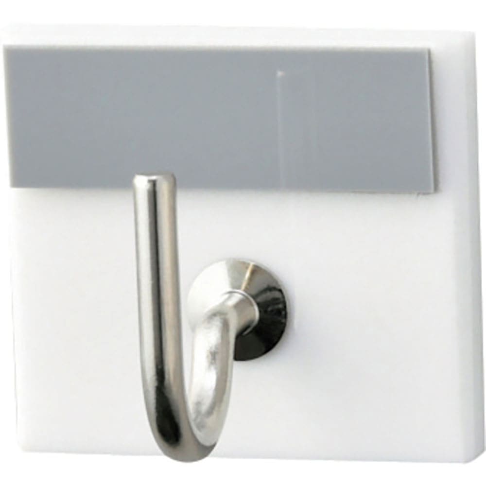 緑十字　キーハンガー　グレー　３０×３３ｍｍ　裏面テープ付　アクリル製　キーハンガー１Ｒ（８）　３＿