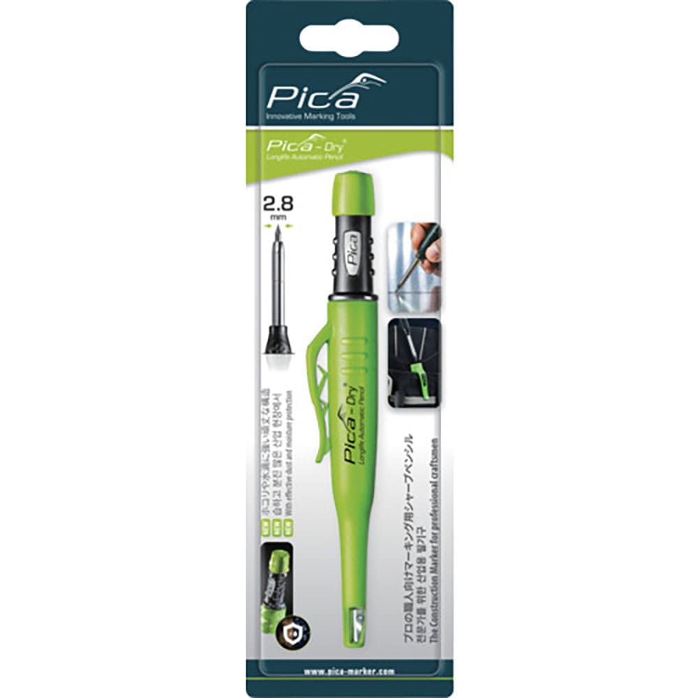 ピカマーカー　建築用シャープペンシル“Ｄｒｙ”　丸芯２．８ｍｍ　黒２Ｂ　ブリスターパック　３０３０＿