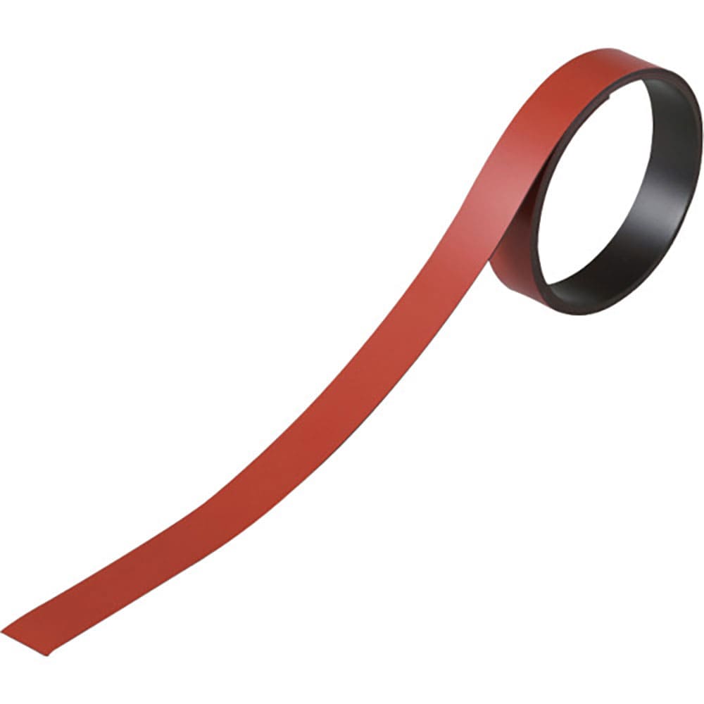 緑十字　テープ状カラーマグネット　赤　マグネ１５Ｒ　１５ｍｍ幅×１ｍ×０．８ｍｍ　２本組　３１２０＿