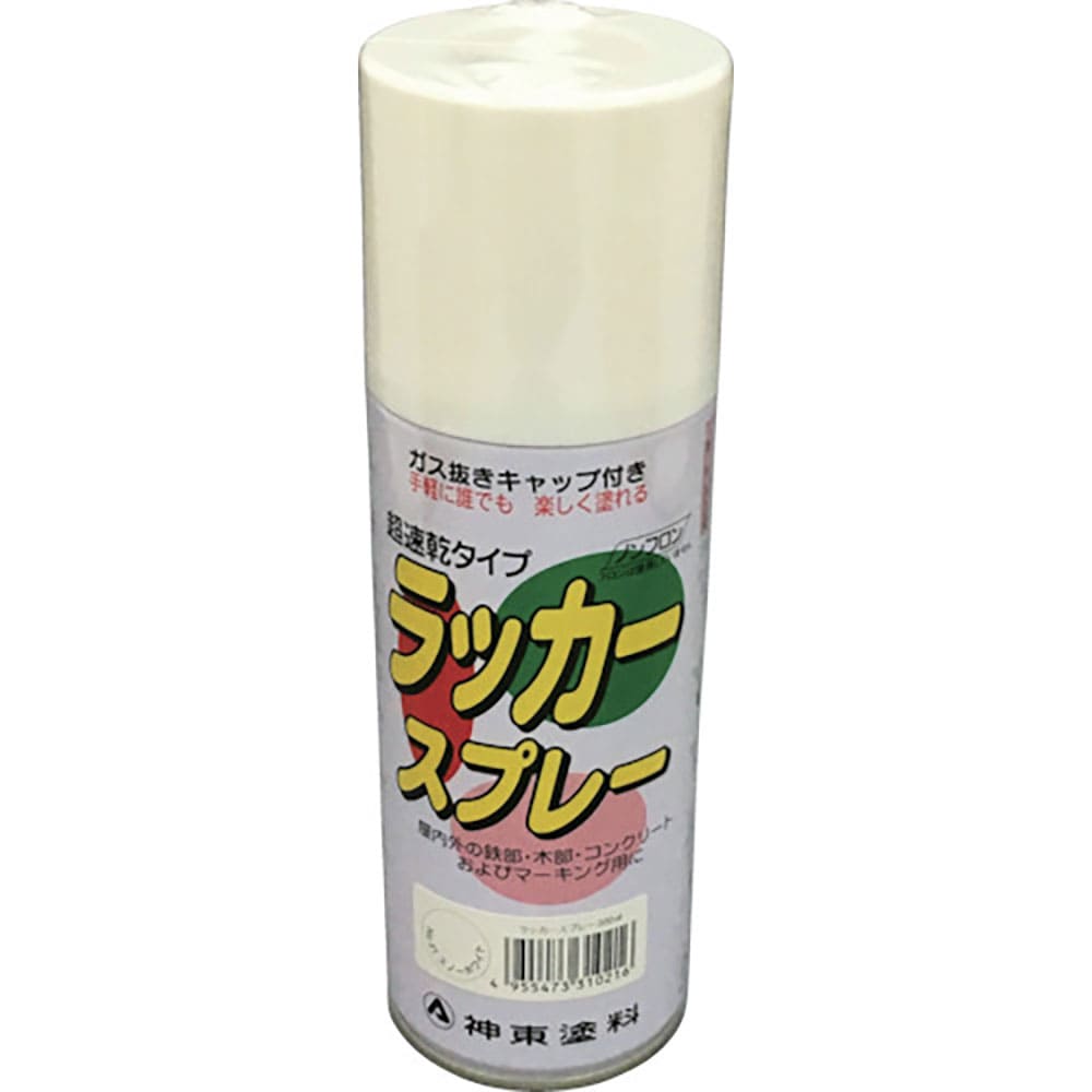 シントー　ラッカースプレー　スノーホワイト　３００ＭＬ　３１２１－０．３＿