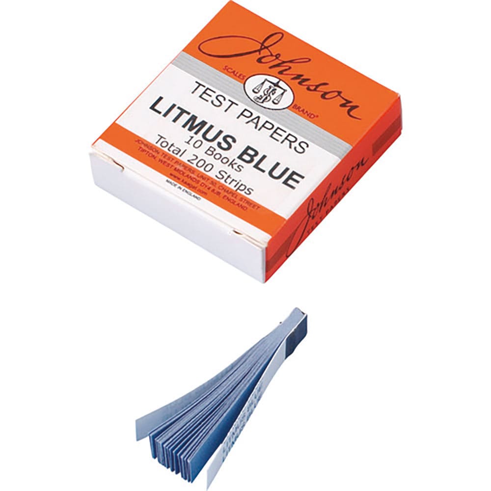 ＫＥＮＩＳ　ブック式リトマス試験紙　青　２０枚綴×１０冊　３－１３８－００４６＿