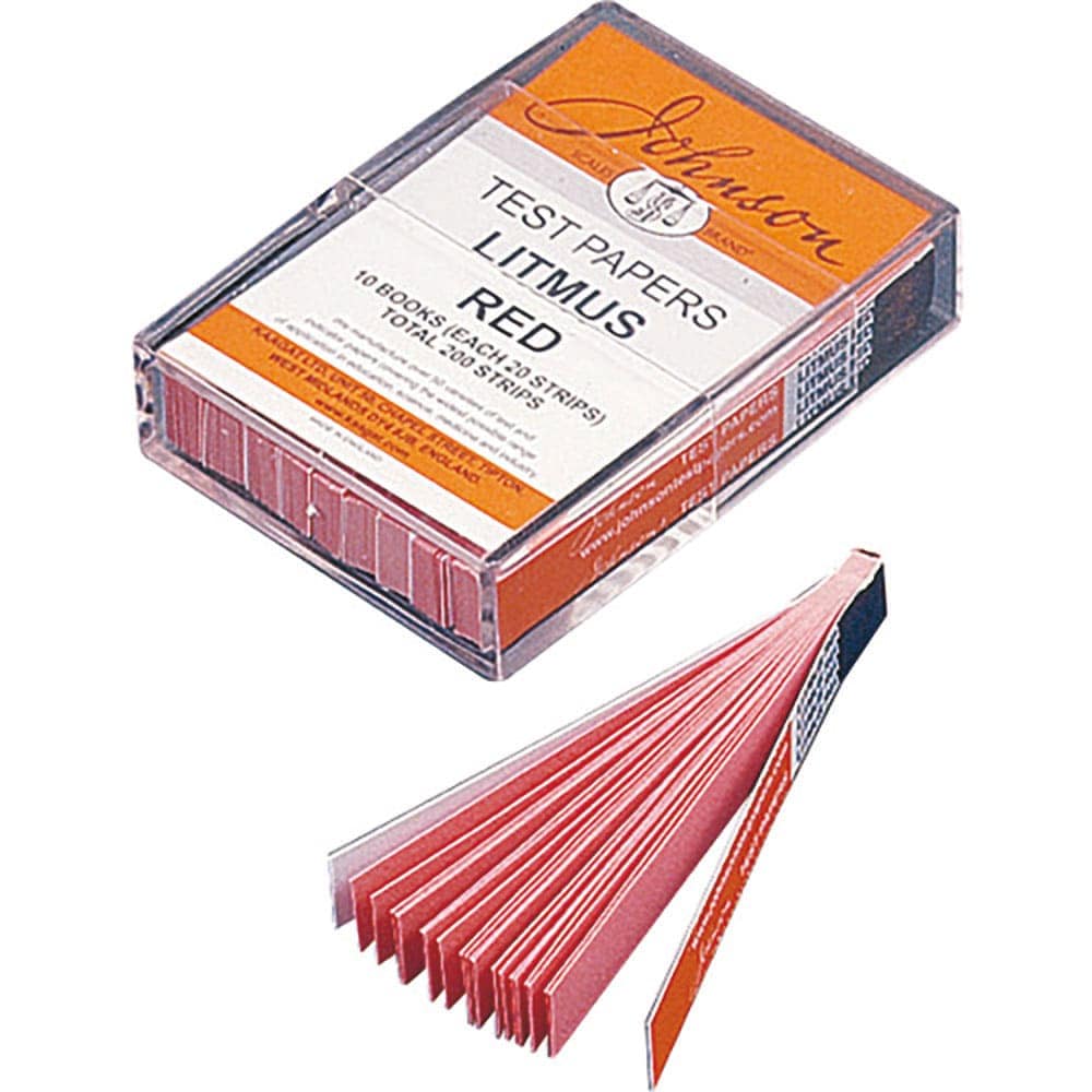 ＫＥＮＩＳ　ブック式リトマス試験紙　赤　２０枚綴×１０冊　３－１３８－００４７＿