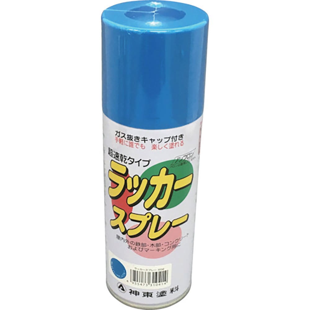 シントー　ラッカースプレー　パーマネントブルー　３００ＭＬ　３１４１－０．３＿