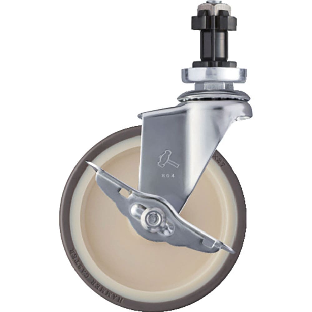 ハンマー　ＳＵＳ　パイプ外径３８ｍｍ用差込　ＳＰ付　ウレタンＢ車　１２５ｍｍ　３１５－２ＥＮ－ＵＢ＿