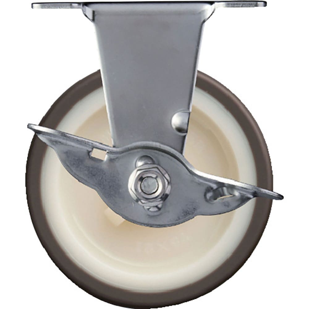 ハンマー　Ｅシリーズオールステンレス　固定式ウレタン車輪（ナイロンホイール）７５ｍｍ　ストッパー付＿