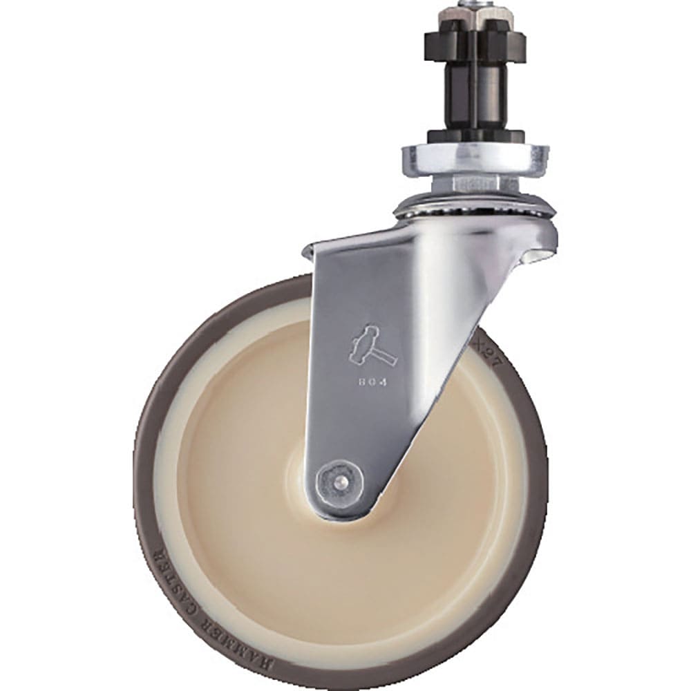 ハンマー　ＳＵＳ　パイプ外径３８ｍｍ用差込　ウレタンＢ車　１２５ｍｍ　３２０－２ＥＮ－ＵＢ１２５＿