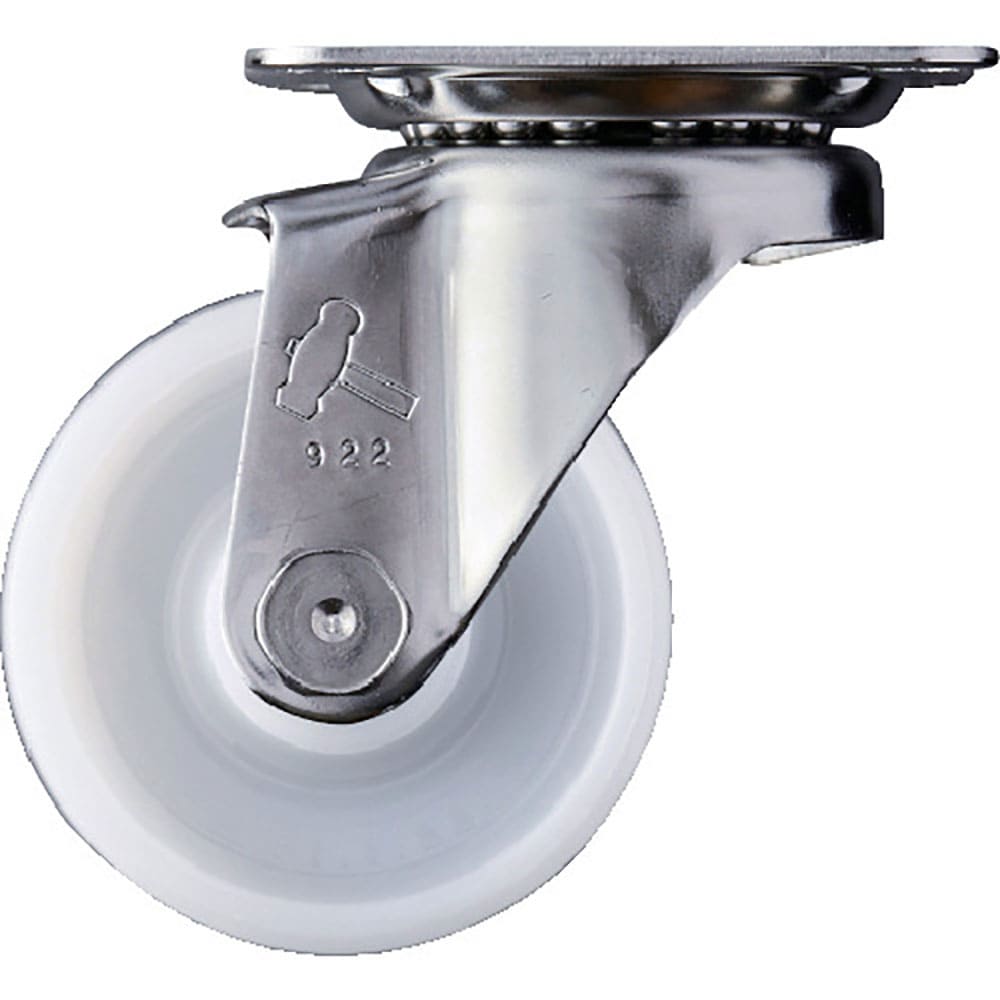 ハンマー　ステンレス製プレート式キャスター　プレート式キャスター　ステンレス金具　自在式　　車輪径＿