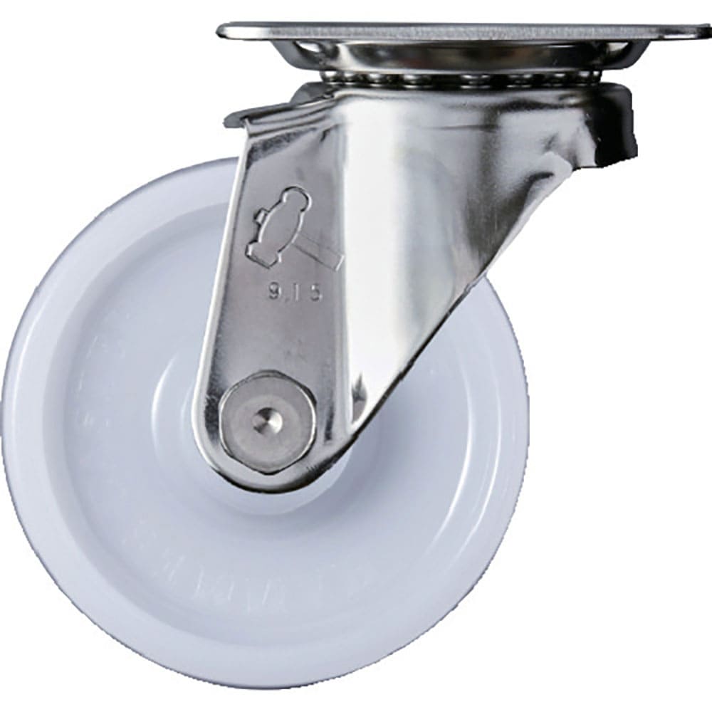 ハンマー　Ｓシリーズオールステンレス　旋回式ナイロン車輪（ローラーベアリング）７５ｍｍ　３２０Ｓ－＿