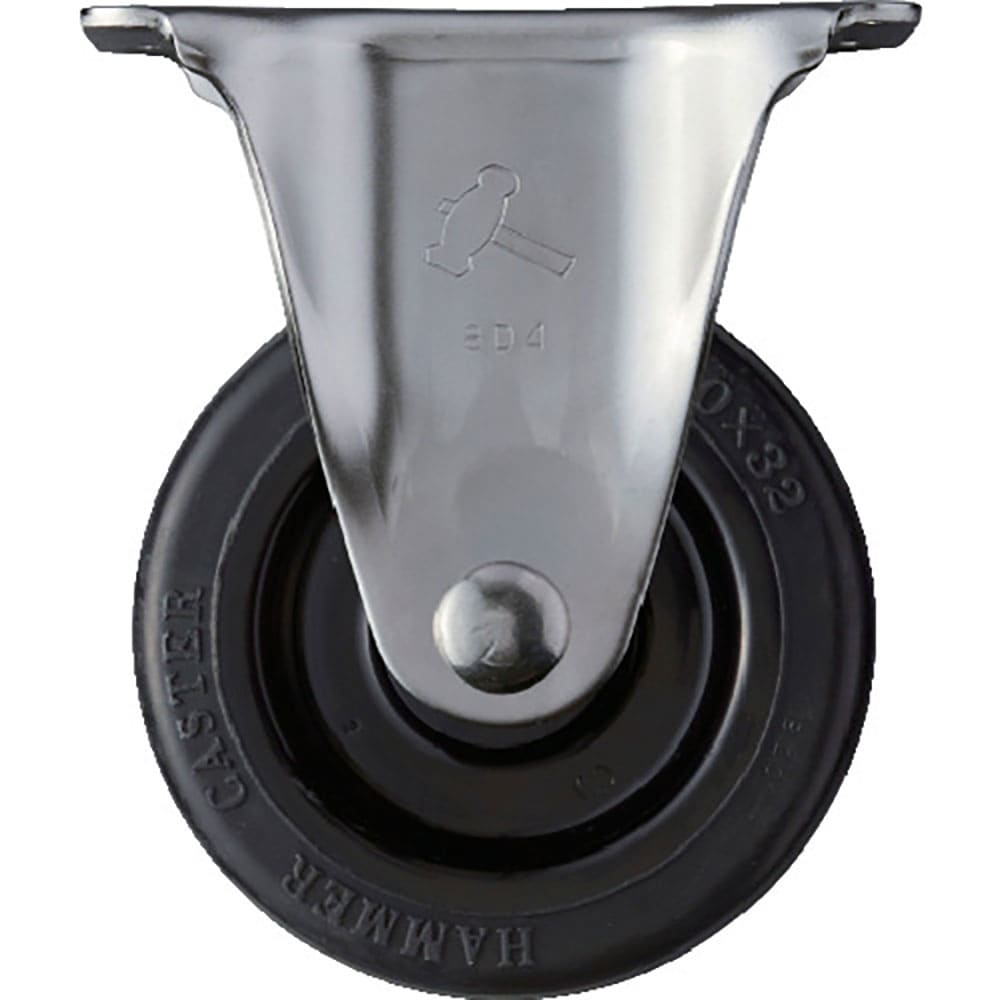 ハンマー　Ｓシリーズオールステンレス　固定式ゴム車輪（ローラーベアリング）１００ｍｍ　３２０ＳＲ－＿