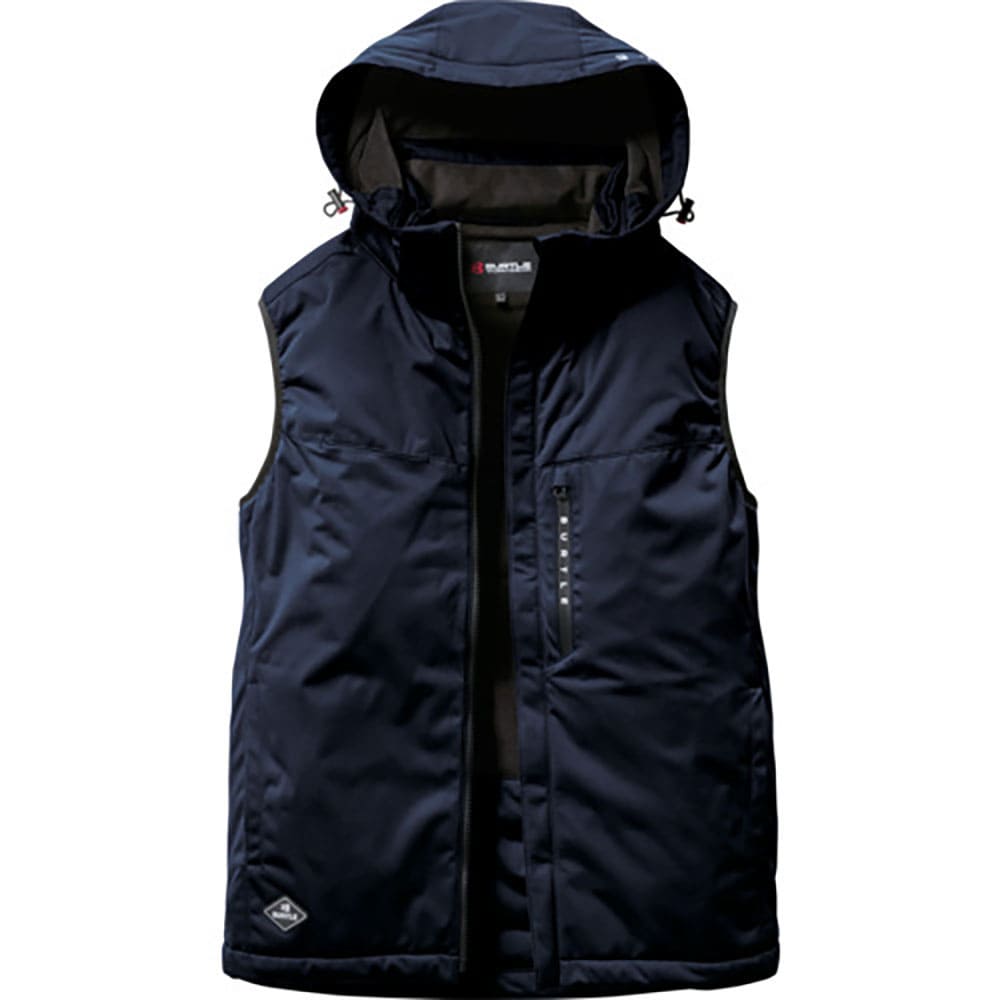 ＢＵＲＴＬＥ　ストレッチフーディ防寒ベスト３２６４－３－Ｌネイビー　３２６４－３－Ｌ＿