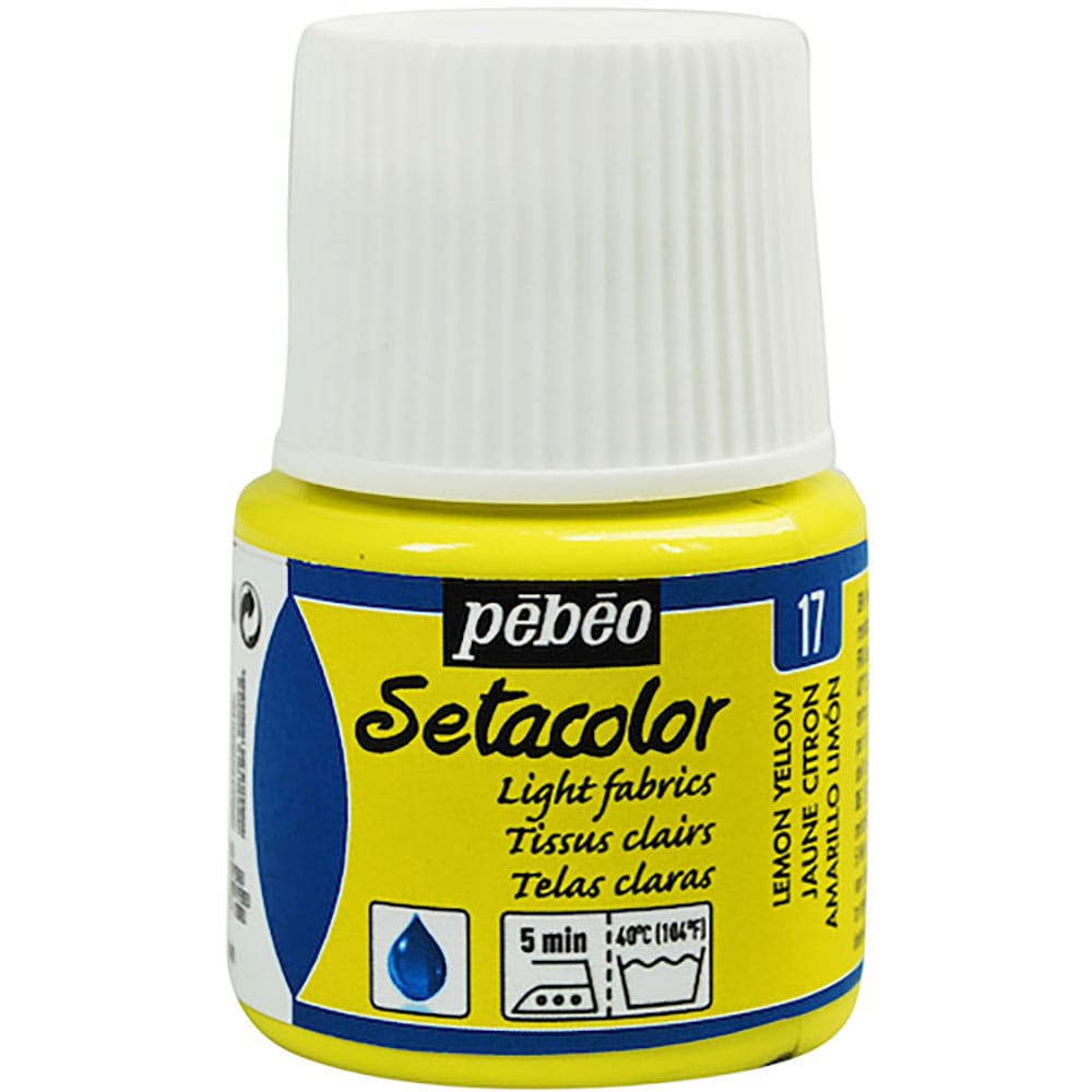 Ｐｅｂｅｏ　布用水性アクリル絵具セタカラー透明色　４５ｍｌ　レモンイエロー　３２９０１７＿