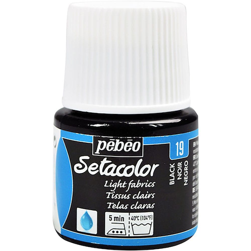 Ｐｅｂｅｏ　布用水性アクリル絵具セタカラー透明色　４５ｍｌ　ブラックレーキ　３２９０１９＿