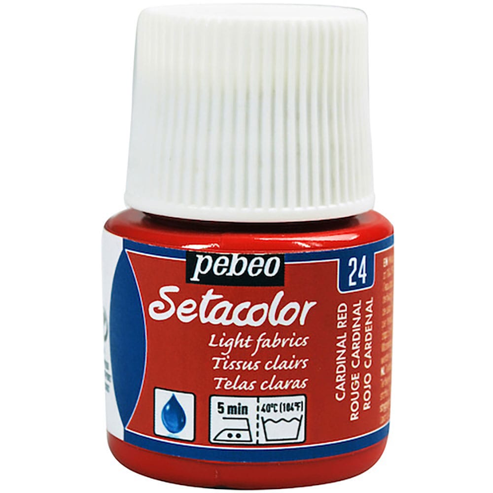 Ｐｅｂｅｏ　布用水性アクリル絵具セタカラー透明色　４５ｍｌ　カーディナルレッド　３２９０２４＿