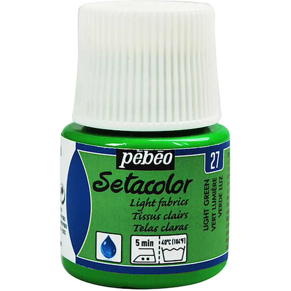 Ｐｅｂｅｏ　布用水性アクリル絵具セタカラー透明色　４５ｍｌ　ライトグリーン　３２９０２７＿