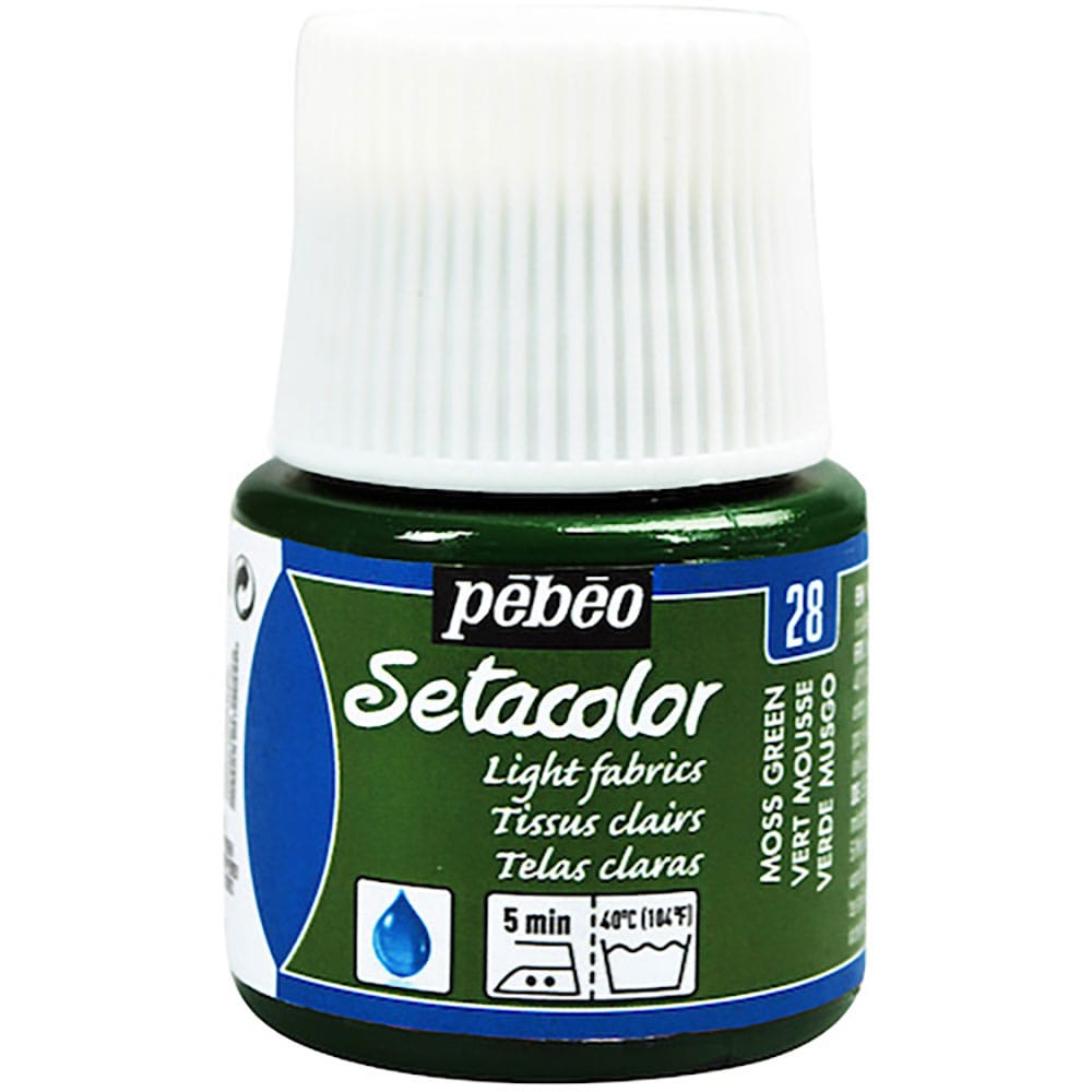 Ｐｅｂｅｏ　布用水性アクリル絵具セタカラー透明色　４５ｍｌ　モスグリーン　３２９０２８＿