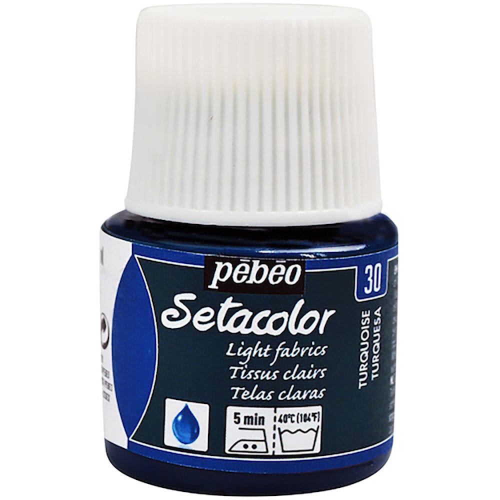 Ｐｅｂｅｏ　布用水性アクリル絵具セタカラー透明色　４５ｍｌ　ターコイズ　３２９０３０＿