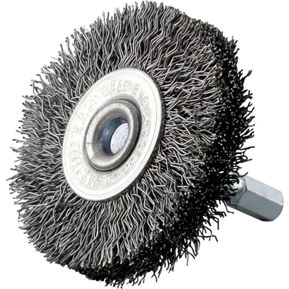ＲＥＬＩＥＦ　六角軸　ホイールブラシ　鋼線　φ５０ｍｍ　３３１５６＿