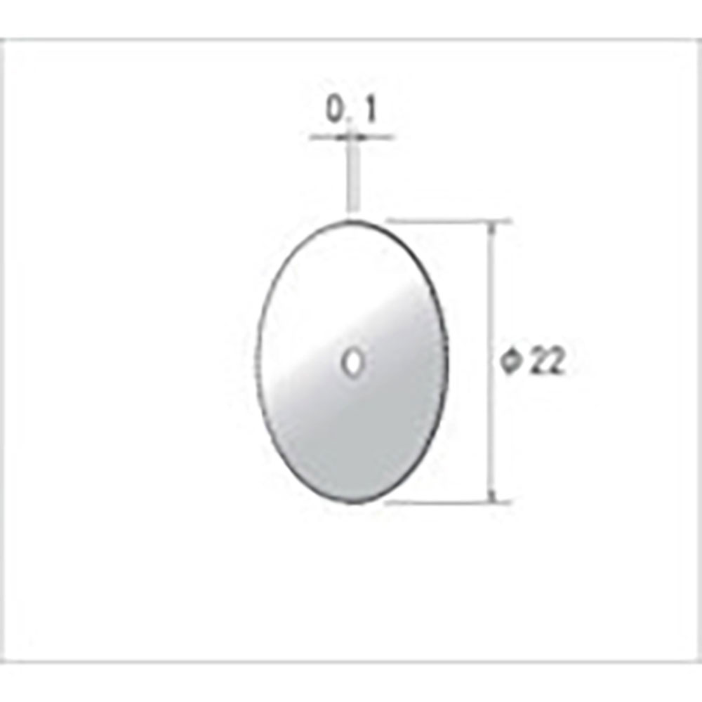 ナカニシ　精密スチール　ノコ刃　１０本入　φ２２×０．１×穴φ１．８　３３３１４＿