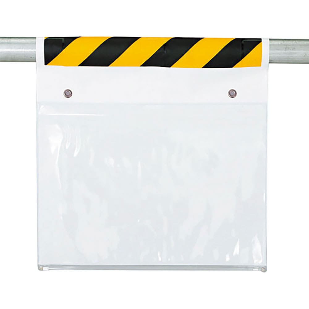 ユニット　ワンタッチ取付標識両面ポケット式ハトメ付　３４１－９８５＿