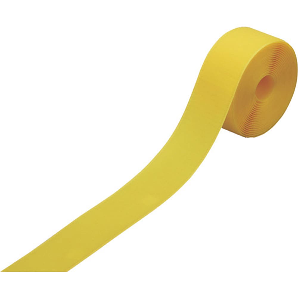 緑十字　フックラインテープ（面ファスナータイプ）　ＦＬ－５０５Ｙ　５０ｍｍ幅×５Ｍ　黄　３４８０３＿
