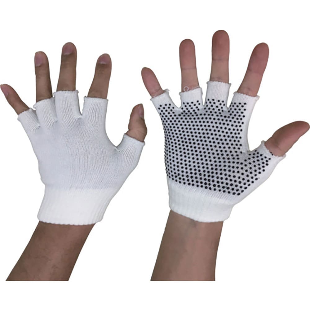 勝星　のびのびマジック手袋指切（ボツ付）　白　３７１５３４＿