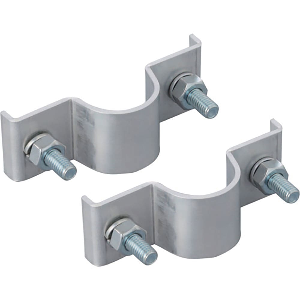 ユニット　標識取付バンド平リブ用２ケ組　アルミ　３８．１Ф用　３９５－５３＿