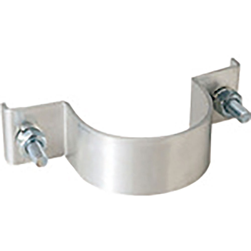 ユニット　標識取付バンド平リブ用　アルミ　７６．３Ф用　３９５－５６１＿