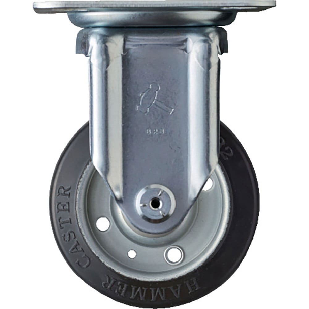 ハンマー　固定式ゴムキャスター　１００ｍｍ　４００ＳＲＰ－Ｒ１００＿