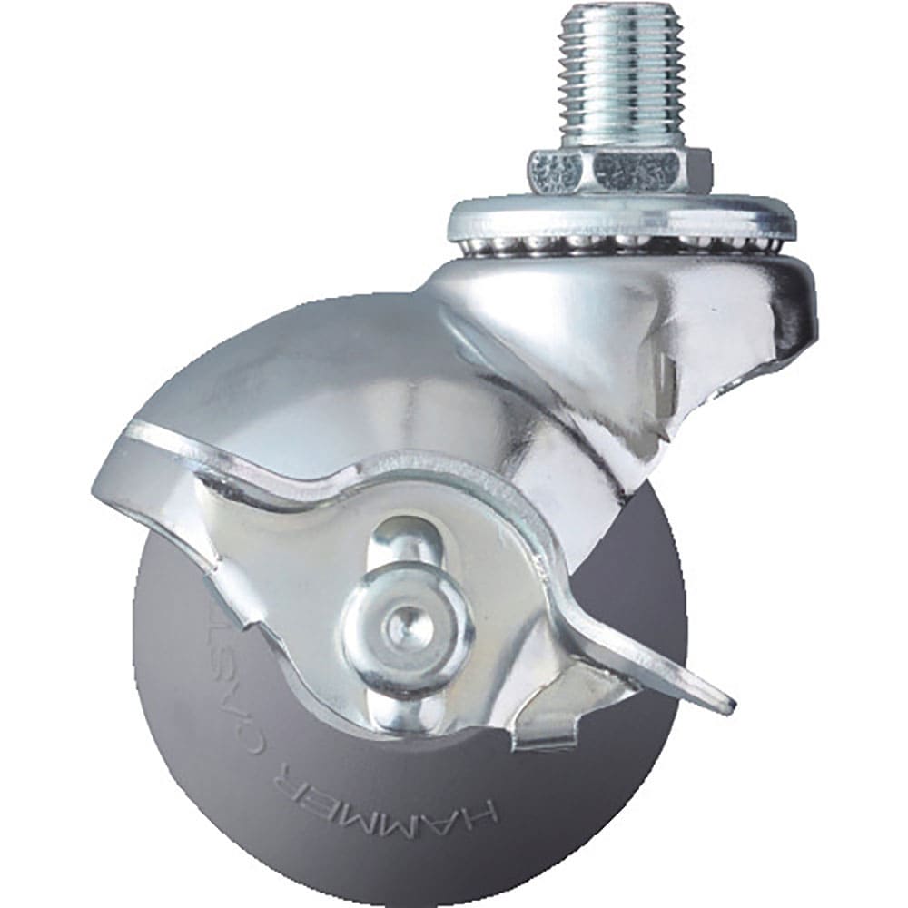 ハンマー　ねじ込み式Ｍ１２　旋回式ウレタン車輪　５０ｍｍ　ストッパー付　４０５１５Ａ－３ＵＲ５０＿