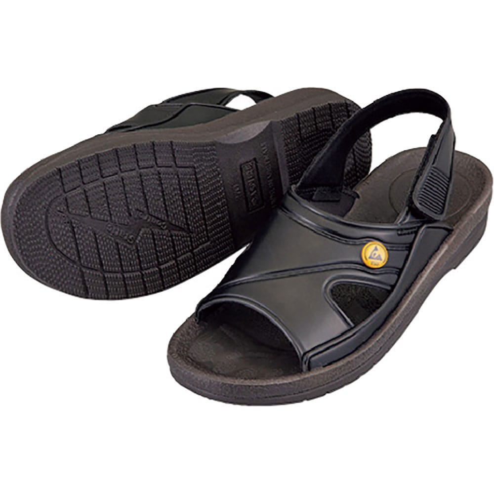 ＡＳ　アズピュアＥＳＤサンダル　黒　Ｌ　４－１２０６－０２＿