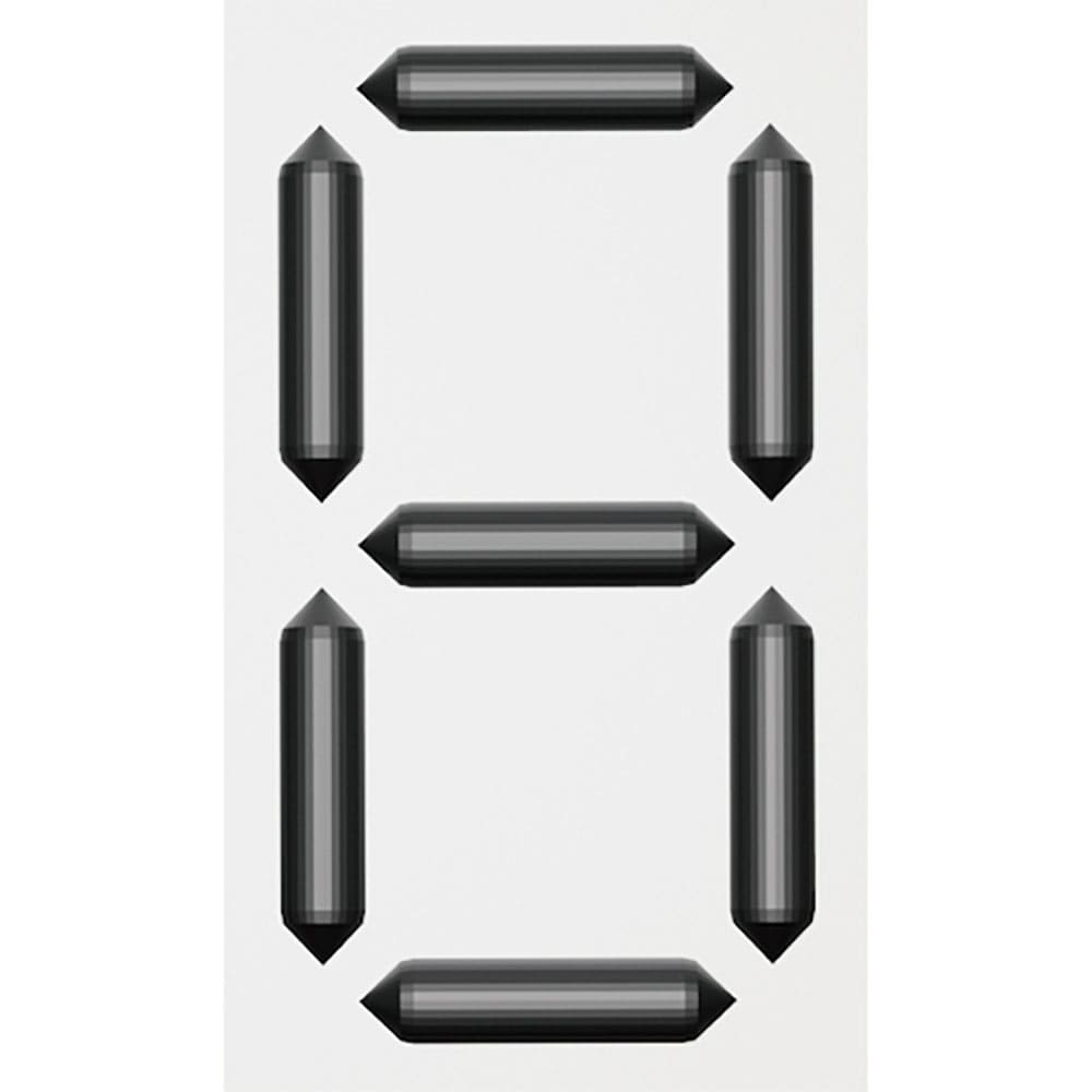 緑十字　くるっと３Ｄデジタル数字札　ＫＤＳ－２０１　８８×５３×１６ｍｍ　裏面マグネット付き　４１＿