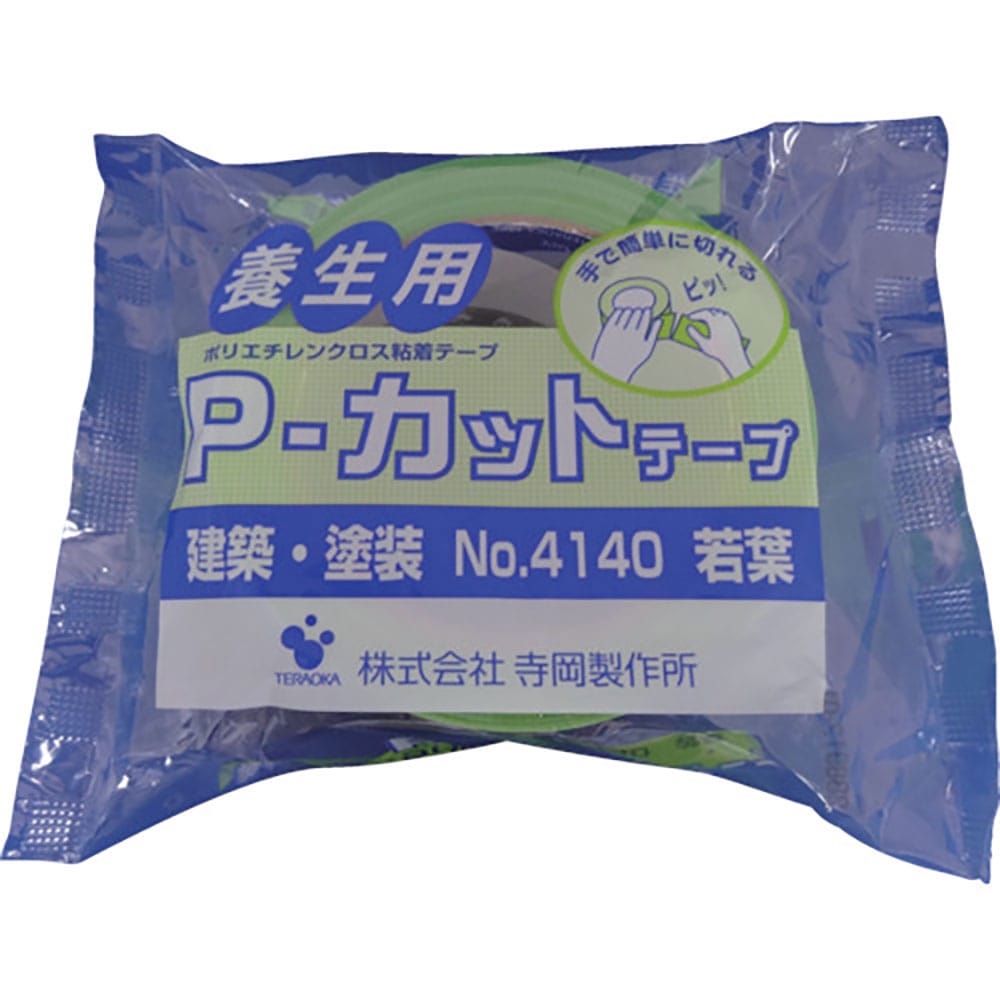 ＴＥＲＡＯＫＡ　Ｐ－カットテープ　ＮＯ．４１４０　若葉　５０ｍｍＸ５０Ｍ　プラ芯　４１４０　ＬＧＲ＿
