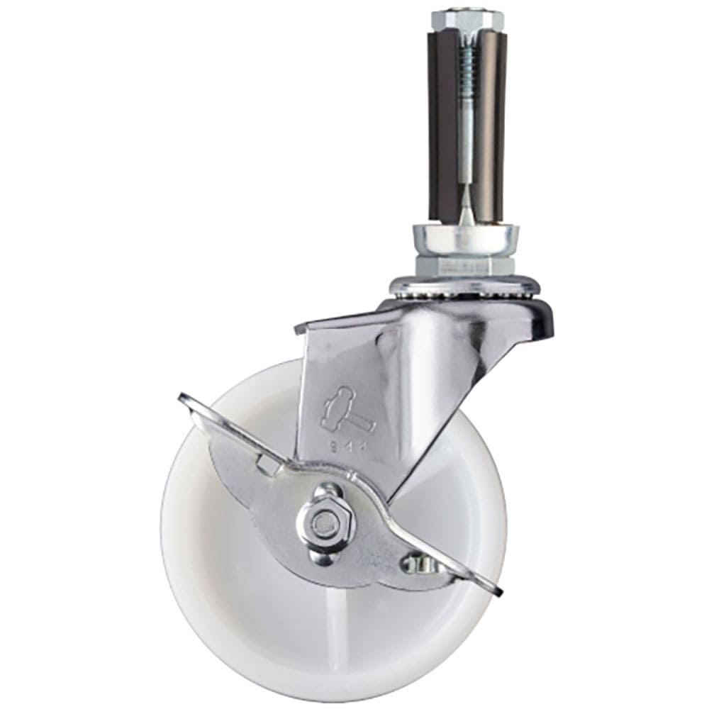 ハンマー　パイプ差込み式キャスター　パイプ差込み式キャスター　自在（ストッパー付）　ナイロン車輪　＿