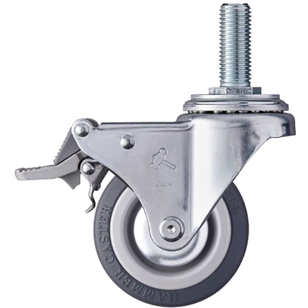 ハンマー　ねじ込み式キャスター　ねじ込み式キャスター　自在（ストッパー付・トータルロック）　車輪径＿
