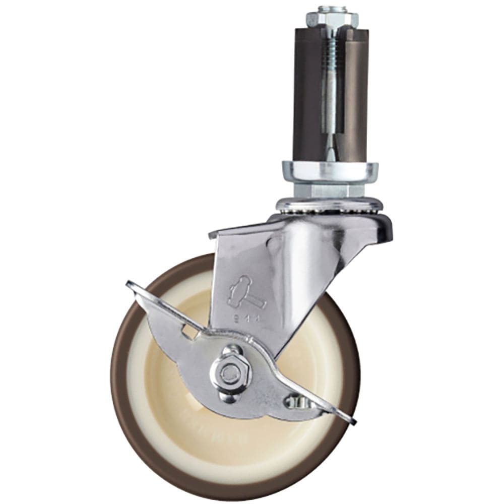 ハンマー　パイプ差込み式キャスター　パイプ差込み式キャスター　自在（ストッパー付）　車輪径７５ｍｍ＿