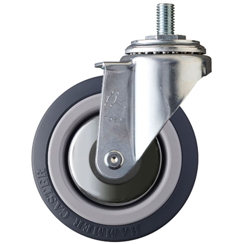 ハンマー　ねじ込み式キャスター　ねじ込み式キャスター　自在　車輪径１００ｍｍ　ウレタン車輪（ナイロ＿