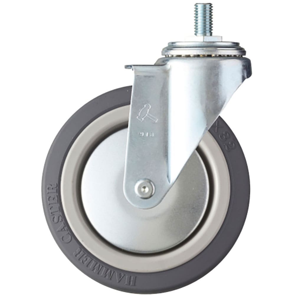 ハンマー　ねじ込み式キャスター　ねじ込み式キャスター　自在　車輪径１２５ｍｍ　ウレタン車輪（ナイロ＿