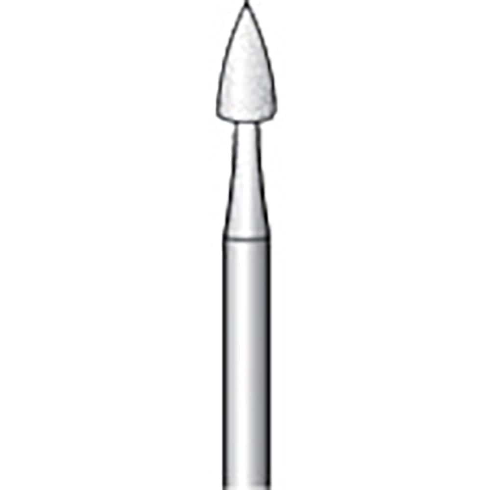 ナカニシ　軸付砥石　１０本入　砲弾型　φ３×６×軸φ２．３４　ＷＡ　＃５００　４２０６４＿