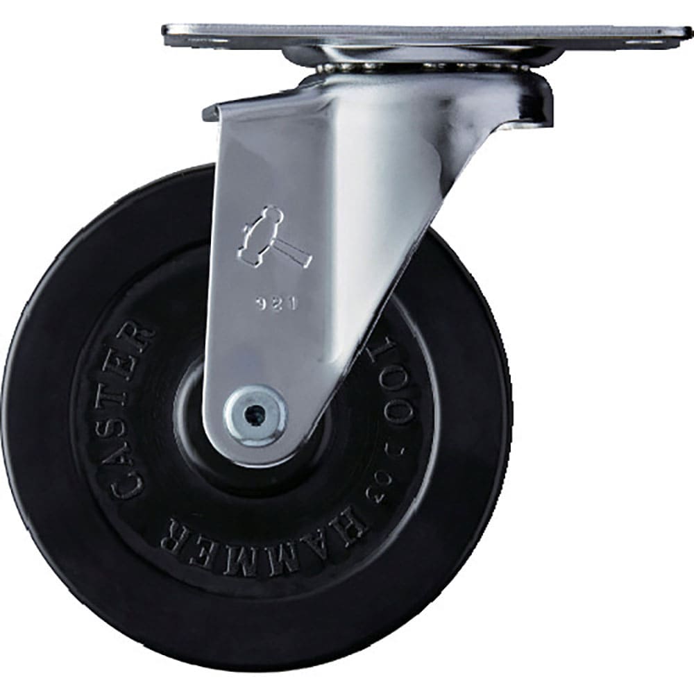 ハンマー　旋回式ゴム車輪（ローラーベアリング）１００ｍｍ　４２０Ｅ－ＲＤＢ１００＿